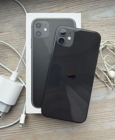 запчасти айфон 11: IPhone 11, Б/у, 128 ГБ, Зарядное устройство, Чехол, Кабель, 74 %