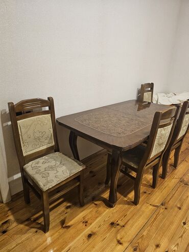 Masa və oturacaq dəstləri: Qonaq otağı üçün, Açılan, Dördbucaq masa, 6 stul -da lalafo.az — 7 Masa və oturacaq dəstləri: Qonaq otağı üçün, Açılan, Dördbucaq masa, 6 stul — 7