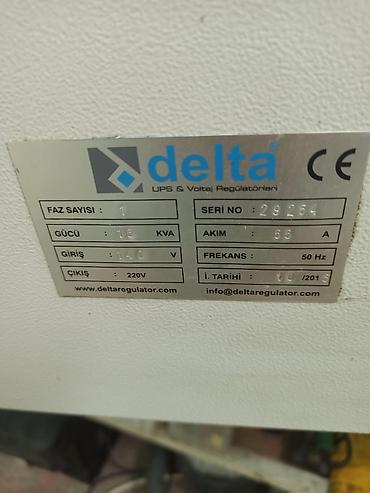 stabilizator delta: Delta A.C. Voltaj Tənzimləyicisi (Servo Kontrol) - Model: Delta UPS — 2