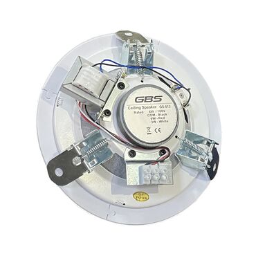 ev kalonkalar: GBS GS-513W Tavan dinamiki Güc - 6W / 100V Com - Black 6W - Red 3W