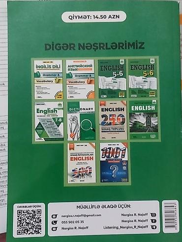 Testlər: İngilis dili Testlər 11-ci sinif, 1-ci hissə — 2