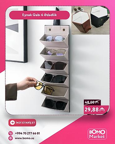 Digər: 🔥 Eynək Qabı 6 Ədədlik ✅ Marka: No Brand ✅ Rəng çeşidləri: Qara — 1