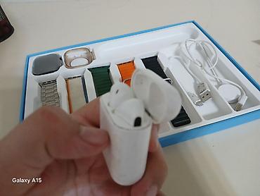 qara ayaqqabı: KW15 Ultra 2 – çoxfunksiyalı smart saat dəsti Xüsusiyyətlər: - KW15 — 5