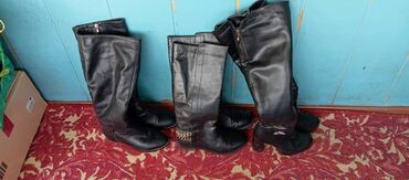 Другая женская одежда: Продаю длинные женские сапоги хорошего качества!!! б/у кожаные