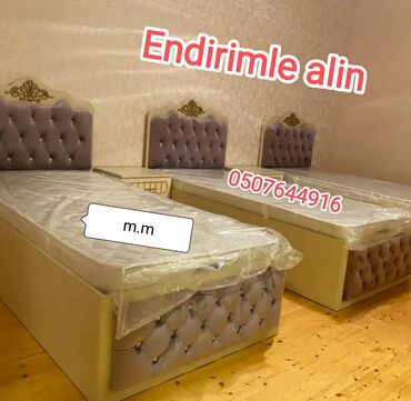 Çarpayılar: Yeni, Təknəfərlik çarpayı, Bazasız, Matras ilə, Siyirməsiz, Azərbaycan — 28