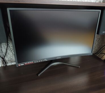 Monitorlar: Msi 24 Curved 75hz 1ms Ela veziyyetdedir. karobkasi var. Metro etrafi