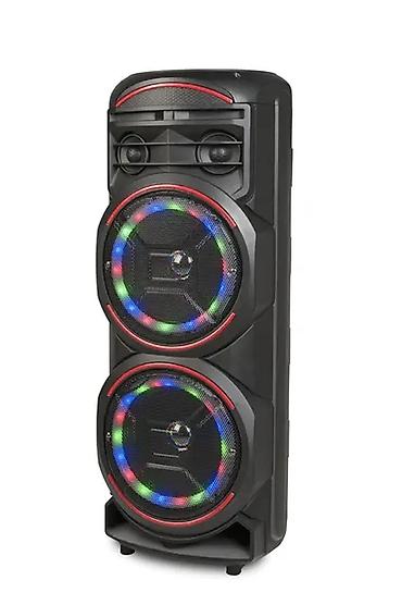 Audio: Portativ Party Səs Sistemi – iki böyük dinamik və LED işıqlar - Güclü — 1