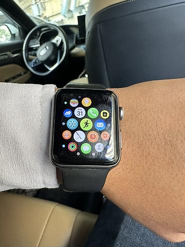 Yeni, Smart saat, Apple, Sim kart, rəng - Qara