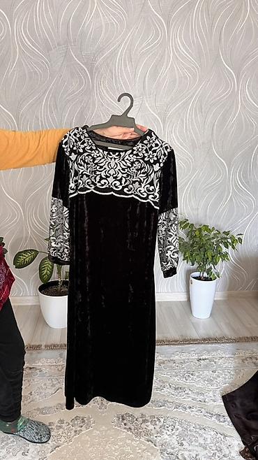 платье велюр: Вечернее платье, Короткая модель, Велюр, С рукавами — 1