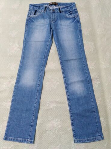 женские джинсы philipp plein: Прямые, Турция, Средняя талия