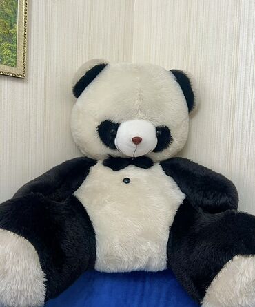 popit nece manatdir: Böyük ölçülü panda plyuş oyuncağı - Rəng: klassik qara-ağ - Yumşaq