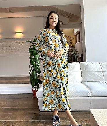 Повседневные платья: Повседневное платье, Турция, Лето, Длинная модель, Хлопок, Турецкое, Все размеры — 21