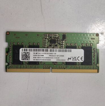 купить подержанный ноутбук: Оперативная память (RAM) 8 ГБ, > 4000 МГц, DDR5, Для ноутбука, Новый