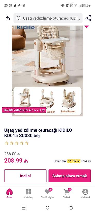 velosiped şəkli: Məhsul: Uşaq üçün üçtəkərli velosipedlər və yedizdirmə oturacağı (boz — 2