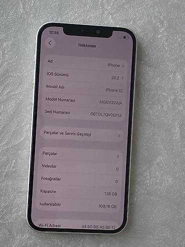 Apple iPhone: IPhone 12, 128 GB, Ağ, Simsiz şarj, Face ID — 4