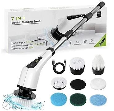 Süngərlər və fırçalar: 7-in-1 Simsiz Elektrik Təmizlik Fırçası – 25W Xüsusiyyətlər: - 7 — 1
