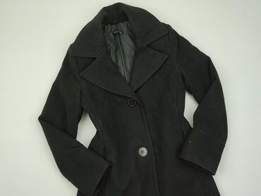 czarne bluzki bez ramion: Coat, M (EU 38), condition - Good