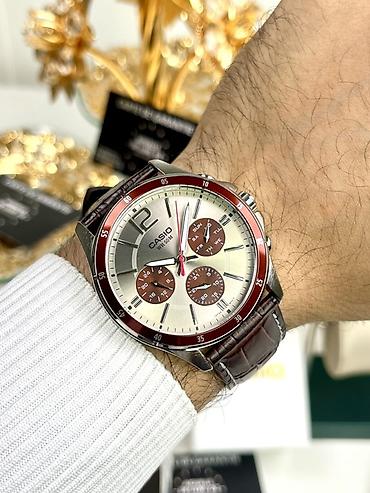 Классические часы часы, Casio, Япония, Водонепроницаемые, Мужские, Новый