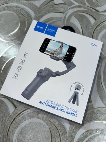 мини штатив: Стабилизатор для смартфона HOCO K24 — интеллектуальный трехосевой