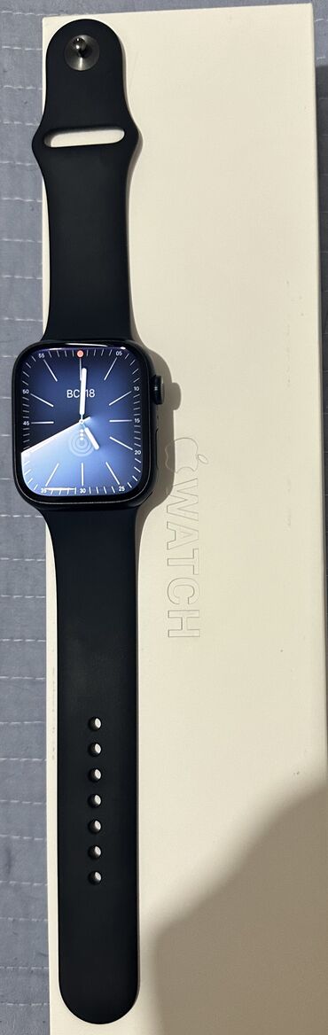 apple watch 9 цена в бишкеке: Продаю Apple Watch 7-й серии 45 ММ Midnight Blue в идеальном