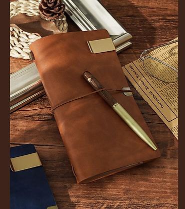 дневник: Винтажный кожаный блокнот-путешественник (Traveler’s Notebook) - — 1