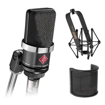 mikrafonlar: Neumann TLM102 Condenser studio mikrofonu . Yenidir qapalı qutudadır