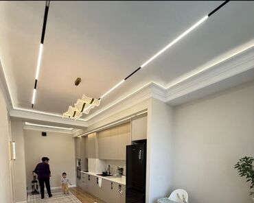 Натяжной потолок: Натяжной потолок Глянцевое Монтаж — 3