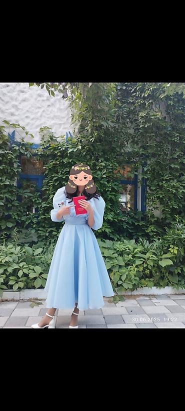 Вечерние платья: Вечернее платье, Пышное, Длинная модель, Шифон, С рукавами, S — 2