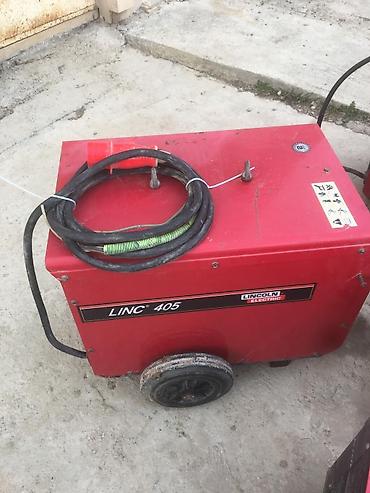 elektrod: Lincoln Electric LINC 405-SA modeli qaynaq aparatı, qırmızı rəngdədir — 2