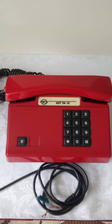 �������������������� ���������������� �� ������������������������ �������������� ���������������� �������������� в Кыргызстан | СТАЦИОНАРНЫЕ ТЕЛЕФОНЫ: Телефон советский раритет кнопочный Vef TA-12 Советский телефон