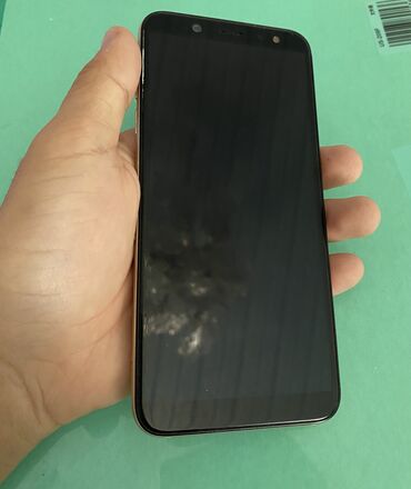 бишкек телефоны: Samsung Galaxy A6, Колдонулган, 32 ГБ, түсү - Саргыч боз, 2 SIM