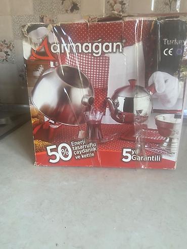 dəmlik: Yeni, rəng - Yaşıl, Dəm caydanı, Paslanmayan polad, 3 l, Türkiyə — 7