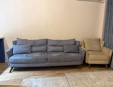 Mebel: İşlənmiş, Divan, Bazasız, Açılmayan — 1