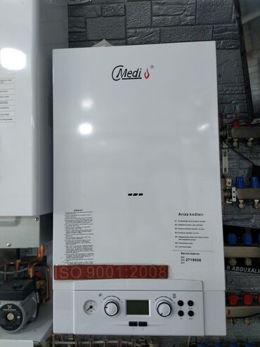 qizdirci: Medi markalı divar qazanı. Evlərin və digər məkanların istiliklə təmin