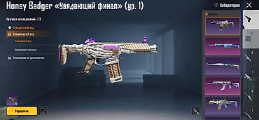 Игровой аккаунт PUBG Mobile с редкими скинами и прокачкой Состав и