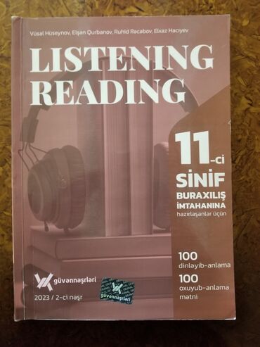 dinləmə və oxu: Listening and reading 11 sinif.Teze kitabdir sadece 1,2 defe islenib