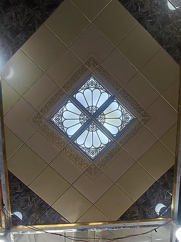 asma tavan metbex ucun: Tavan üçün dekorativ panel-komplekt - Material: alüminium kompozit və — 1
