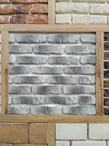 kafeli: Dekorativ divar üçün kərpic panelləri - Material: dekorativ