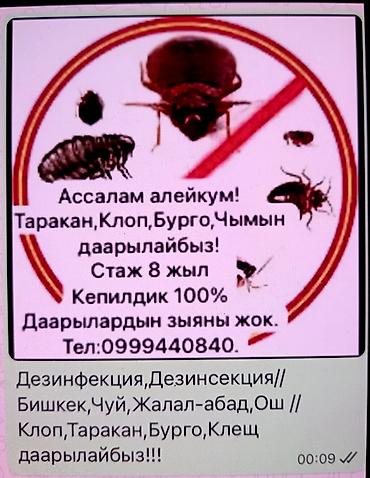 Ассаламу алейкум!Бишкек-Чуй жана башка региондорго. Дезинфекция