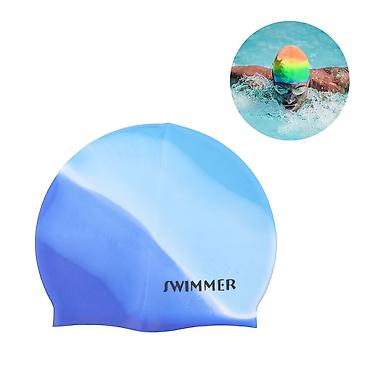 Другие головные уборы: №: 16924 Məhsulun adı: Üzgüçülük papağı Swimmer 04, silikon, mavi — 1