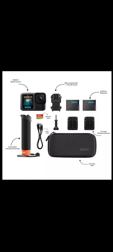 Videokameralar: GoPro HERO13 Black – Aksesuar Paketi ilə - Model: GoPro HERO13 Black — 8