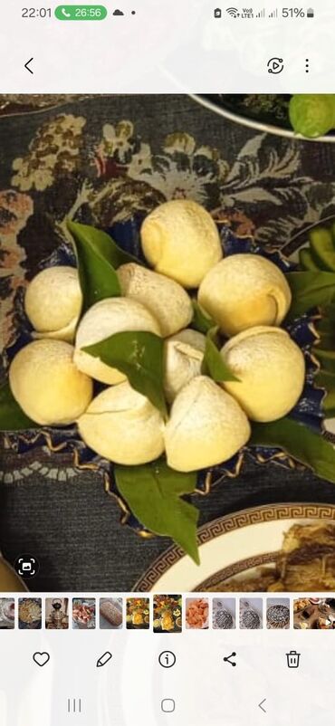 Un məmulatları: Ev şirniyyatları və tortlar - Şəkərbura: klassik naxışlı forma, incə — 10