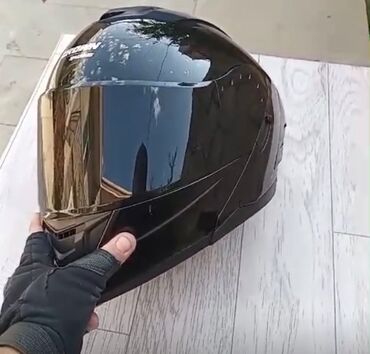 Moto dəbilqələr: Moto kask yeni üzərində intercom verilir L razmerdi Real Alıcıya