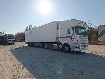 green line: Грузовой автопоезд-рефрижератор Scania с полуприцепом-изотермой/рефом — 1