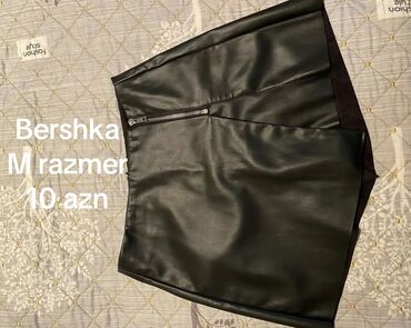 Ətəklər: Mini Ətək, Bershka, Dəri, S (EU 36)