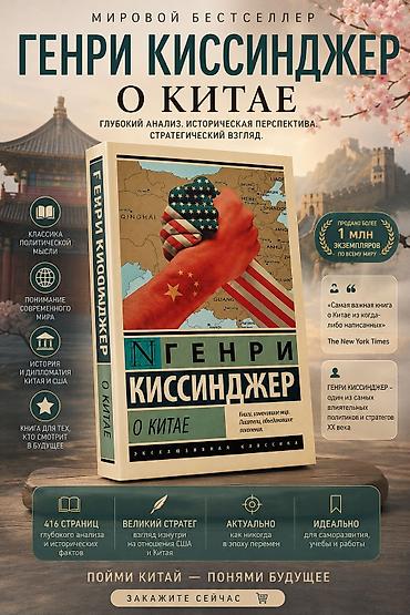 политика: Книга: «О Китае» — Генри Киссинджер Описание: - Мировой бестселлер от — 1
