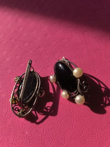 Другие ювелирные изделия: Украшения серебро с черным камнем Раух топаз 3000с серебро ( агат и — 8