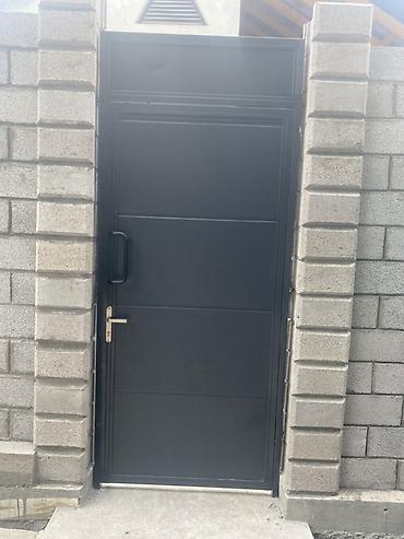 Откатные ворота: Откатные ворота из сэндвич‑панелей с автоматикой - Полотно — 36