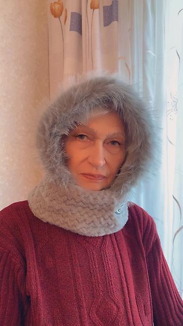 женские вязаные снуды: Капор, Зима, Мех — 2