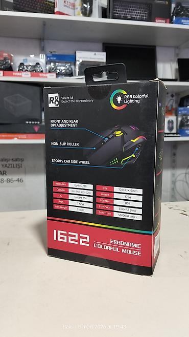 serinledici: R8 1622 Ergonomic Colorful Mouse - Platforma: Windows və Mac ilə — 2